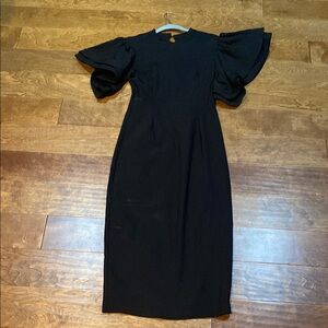 Elegant Black Long Sleeve Dress